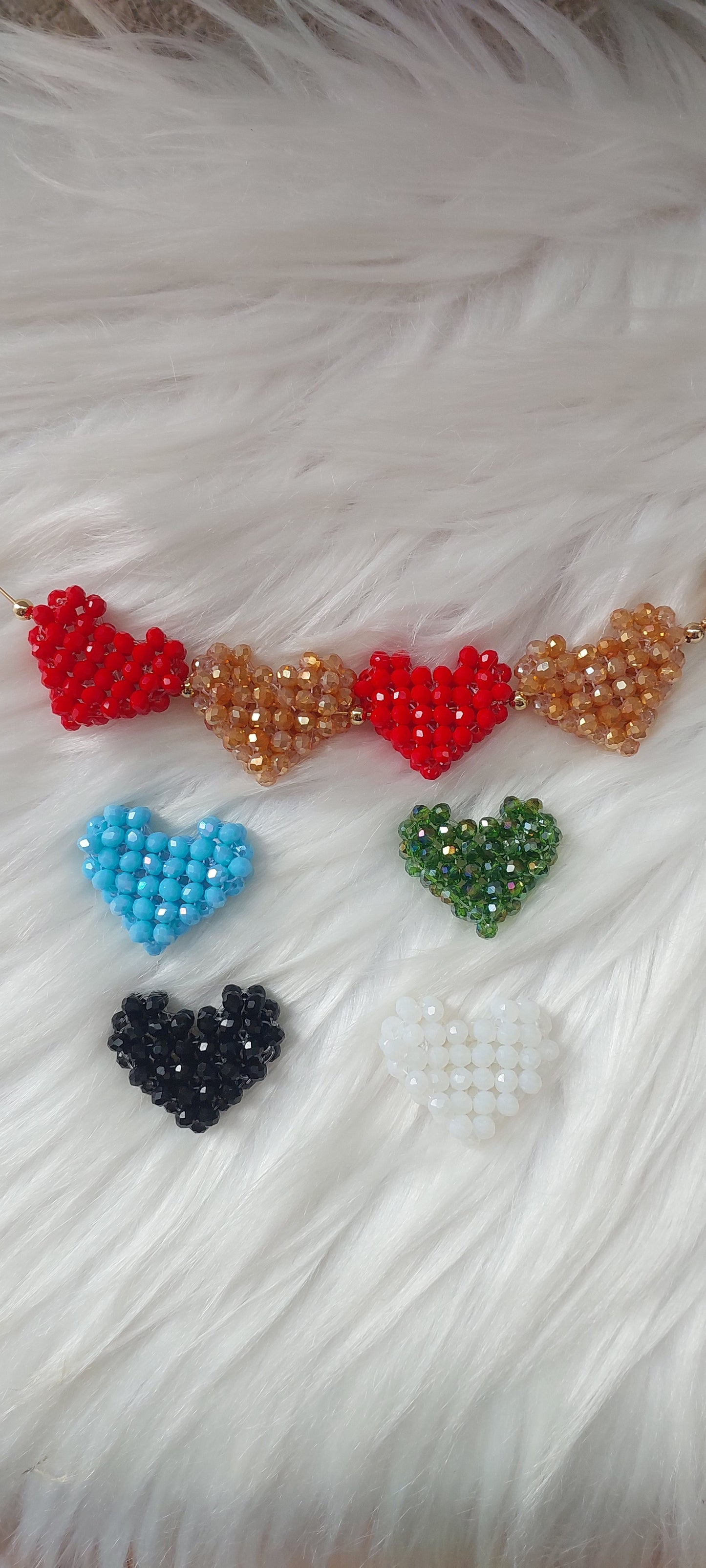 Collar Enamorada 4 Corazones